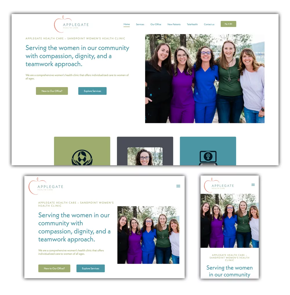 Applegatehealthcare.com - Built by Cedar Stream Media