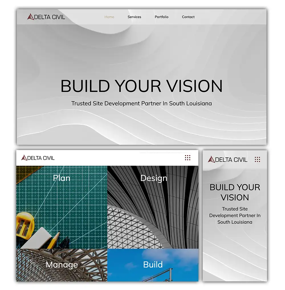 Civil Engineering Website Design