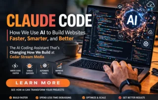 AI-assisted website development tools used by Cedar Stream Media