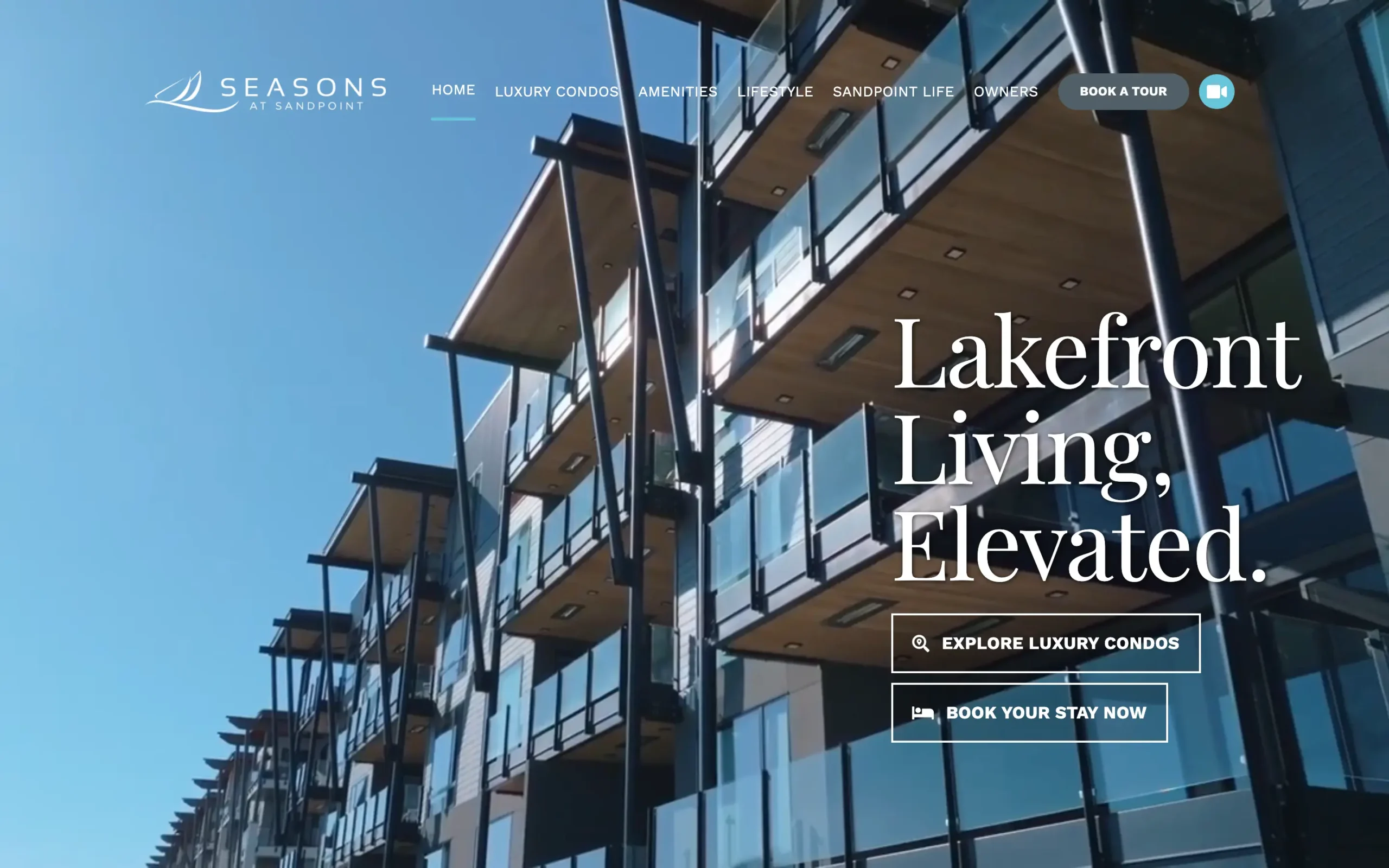 Seasons at Sandpoint website, built by Cedar Stream Media